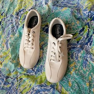 White Leather Keds sz 9.5